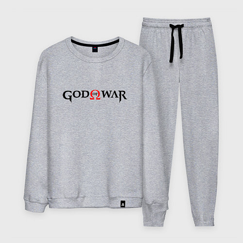 Мужской костюм GOD OF WAR LOGO BLACK RED / Меланж – фото 1