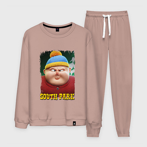 Мужской костюм Eric Cartman 3D South Park / Пыльно-розовый – фото 1