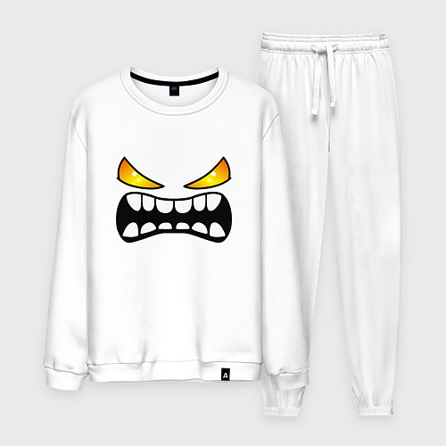 Мужской костюм Geometry Dash: Demon Face / Белый – фото 1