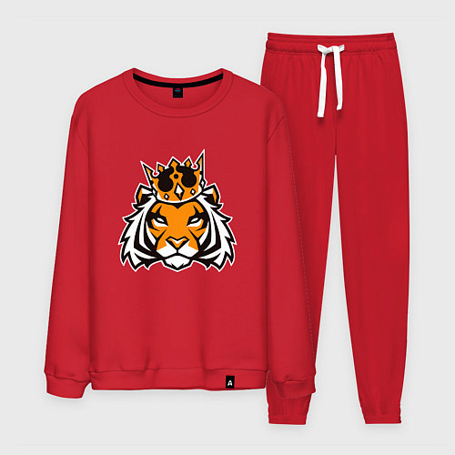 Мужской костюм Тигр в короне Tiger in crown / Красный – фото 1
