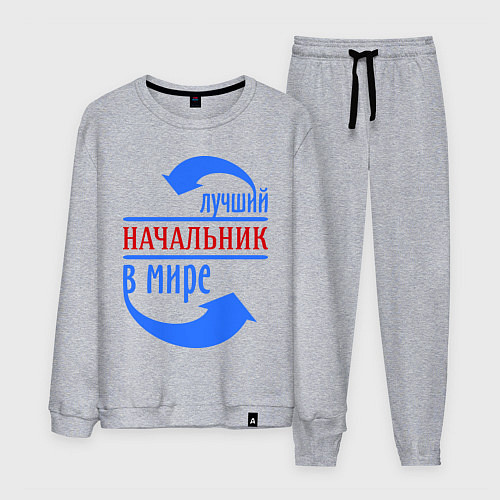 Мужской костюм Лучший начальник в мире / Меланж – фото 1