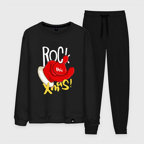 Мужской костюм Red mittens Rock this xmas / Черный – фото 1