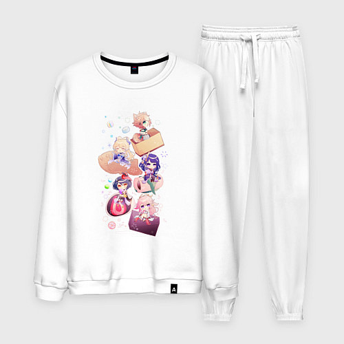 Мужской костюм Чиби Инадзума / Белый – фото 1