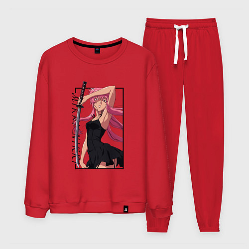 Мужской костюм Юно Гасай Дневник будущего / Красный – фото 1