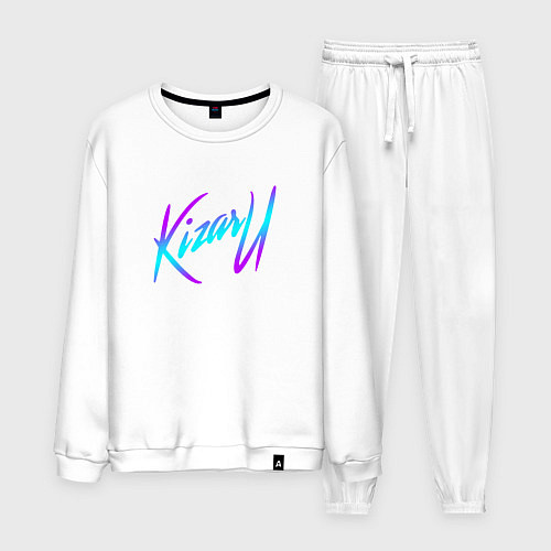 Мужской костюм КИЗАРУ НЕОН ЛОГО KIZARU NEON LOGO / Белый – фото 1