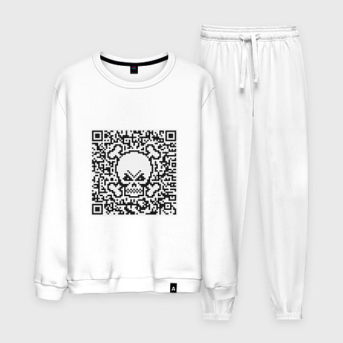 Мужской костюм QR Skull / Белый – фото 1