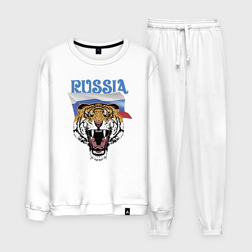 Мужской костюм Уссурийский русский тигр / Белый – фото 1