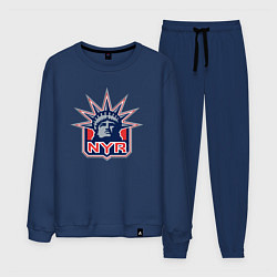 Костюм хлопковый мужской Нью Йорк Рейнджерс New York Rangers, цвет: тёмно-синий