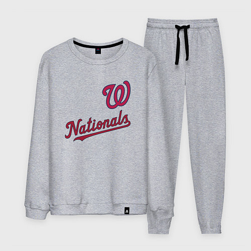 Мужской костюм Washington Nationals - baseball team! / Меланж – фото 1