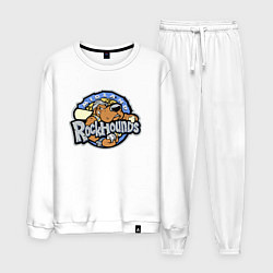 Костюм хлопковый мужской Midland Rockhounds - baseball team, цвет: белый