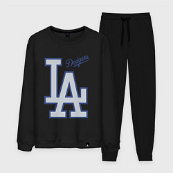 Костюм хлопковый мужской Los Angeles Dodgers - baseball team, цвет: черный