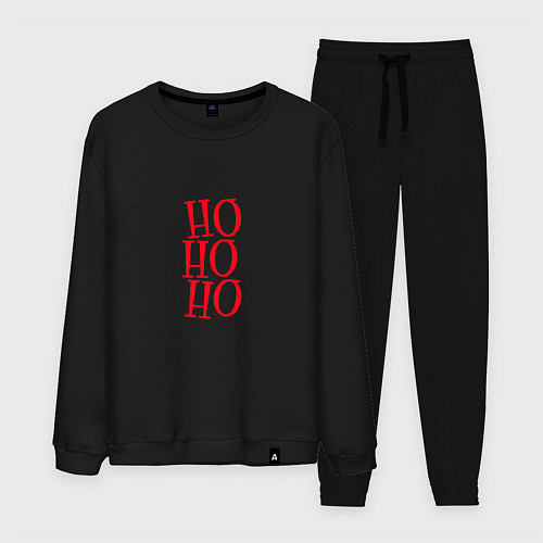 Мужской костюм HO-HO-HO Новый год 2022 / Черный – фото 1