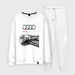 Костюм хлопковый мужской Audi salon concept, цвет: белый