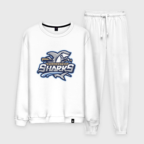 Мужской костюм Wilmington sharks -baseball team / Белый – фото 1