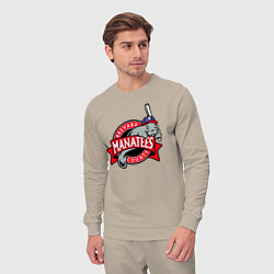 Костюм хлопковый мужской Brevard County Manatees - baseball team, цвет: миндальный — фото 2