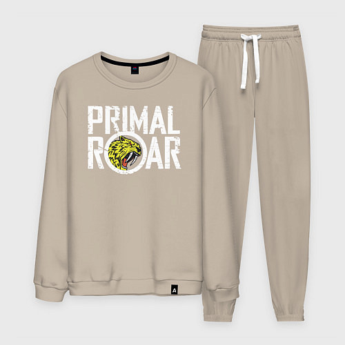 Мужской костюм PRIMAL ROAR logo / Миндальный – фото 1
