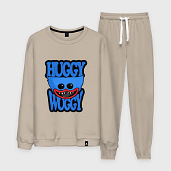 Костюм хлопковый мужской Huggy Wuggy 01, цвет: миндальный