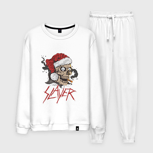 Мужской костюм SLAYER SKULL SANTA NEW YEAR / Белый – фото 1