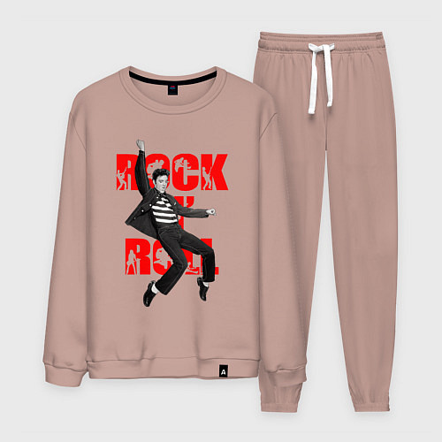 Мужской костюм Rokc n roll king / Пыльно-розовый – фото 1