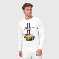 Костюм хлопковый мужской Mustang motorsport, цвет: белый — фото 2