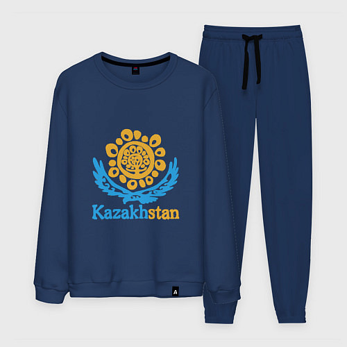 Мужской костюм Казахстан - Kazakhstan / Тёмно-синий – фото 1