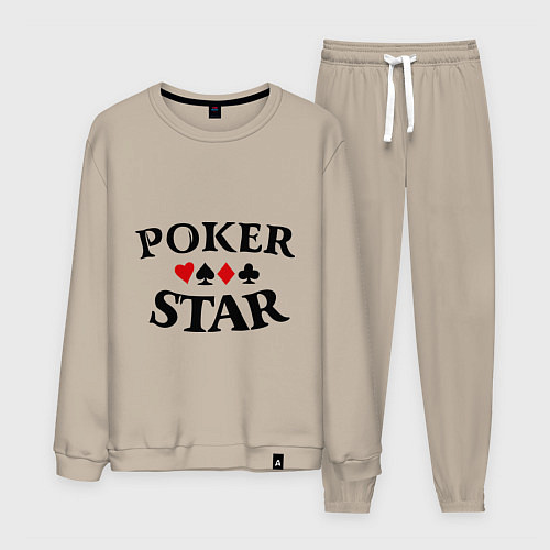 Мужской костюм Poker Star / Миндальный – фото 1