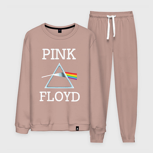 Мужской костюм PINK FLOYD - ПИНК ФЛОЙД ЛОГОТИП / Пыльно-розовый – фото 1