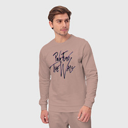 Костюм хлопковый мужской ПИНК ФЛОЙД ГЛИТЧ PINK FLOYD LOGO, цвет: пыльно-розовый — фото 2