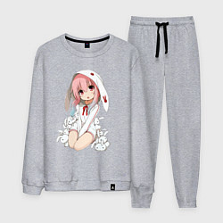 Костюм хлопковый мужской Furry anime, цвет: меланж