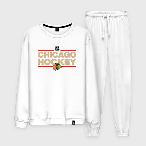 Мужской костюм CHICAGO BLACKHAWKS NHL ЧИКАГО НХЛ / Белый – фото 1