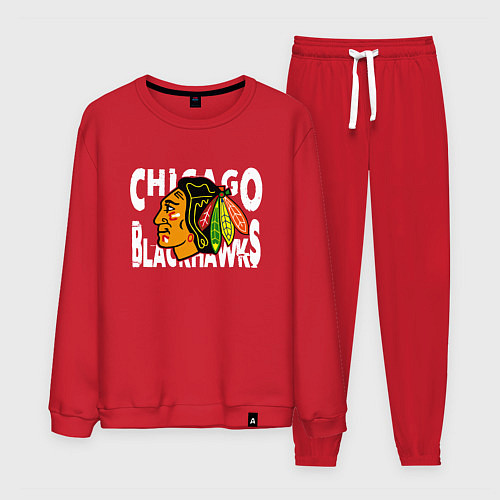 Мужской костюм Чикаго Блэкхокс, Chicago Blackhawks / Красный – фото 1