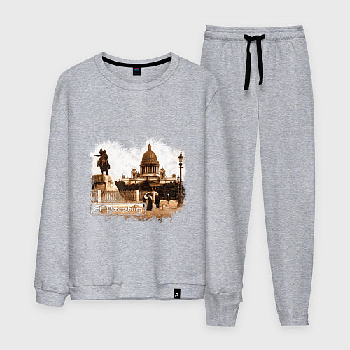 Мужской костюм Санкт-Петербург Ретро Питер / Меланж – фото 1