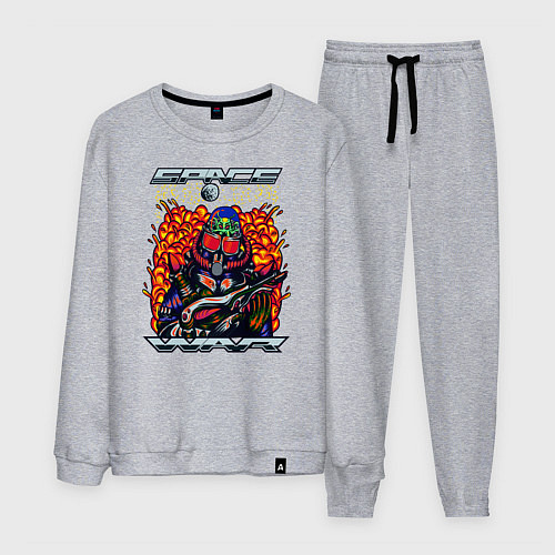 Мужской костюм Воин инопланетянин / Меланж – фото 1