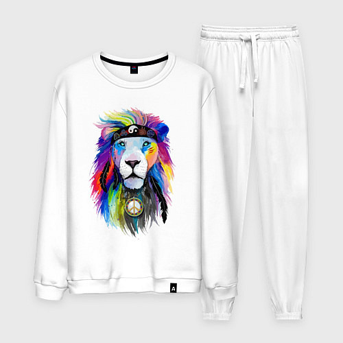 Мужской костюм Color lion! Neon! / Белый – фото 1