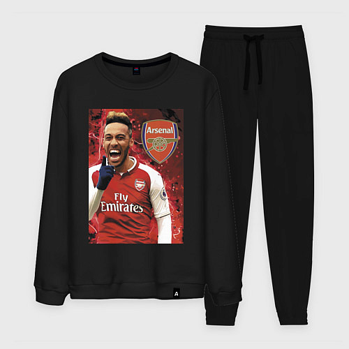 Мужской костюм Arsenal, Pierre-Emerick Aubameyang / Черный – фото 1