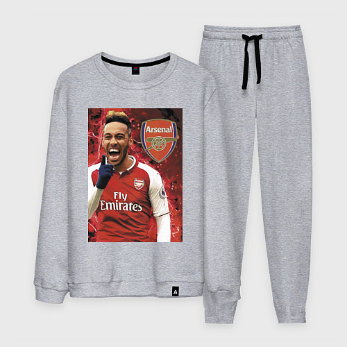 Мужской костюм Arsenal, Pierre-Emerick Aubameyang / Меланж – фото 1