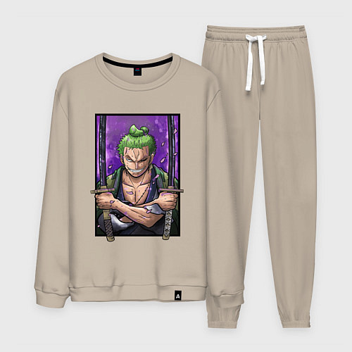 Мужской костюм ВАН ПИС ЗОРО One Piece / Миндальный – фото 1