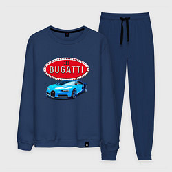 Костюм хлопковый мужской Bugatti - motorsport, цвет: тёмно-синий