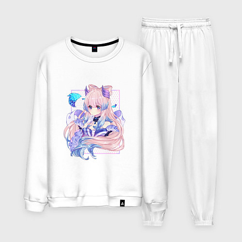 Мужской костюм Задумчивая Кокоми / Белый – фото 1