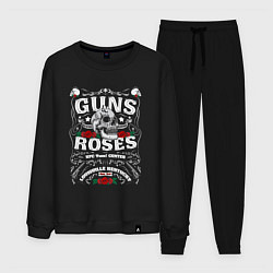 Костюм хлопковый мужской GUNS N ROSES РОК, цвет: черный