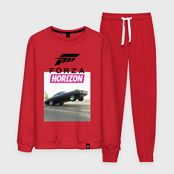 Костюм хлопковый мужской FORZA HORIZON CLASSIC, цвет: красный