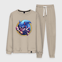 Костюм хлопковый мужской Sonic Exe Horror, цвет: миндальный