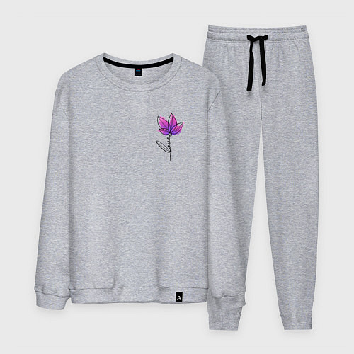 Мужской костюм Любовь в цветке / Меланж – фото 1