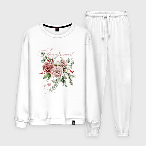 Мужской костюм Spring mood Flower / Белый – фото 1