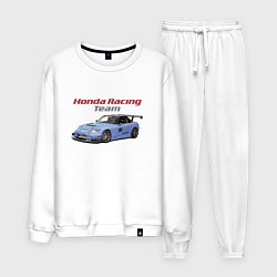 Костюм хлопковый мужской Honda Racing Team!, цвет: белый