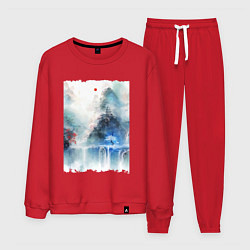 Мужской костюм Изумительный японский пейзаж