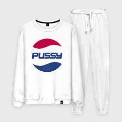 Костюм хлопковый мужской Pepsi Pussy, цвет: белый