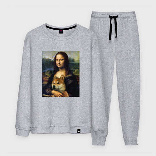 Мужской костюм Shiba Inu Mona Lisa / Меланж – фото 1