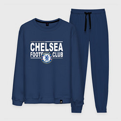 Костюм хлопковый мужской Chelsea Football Club Челси, цвет: тёмно-синий