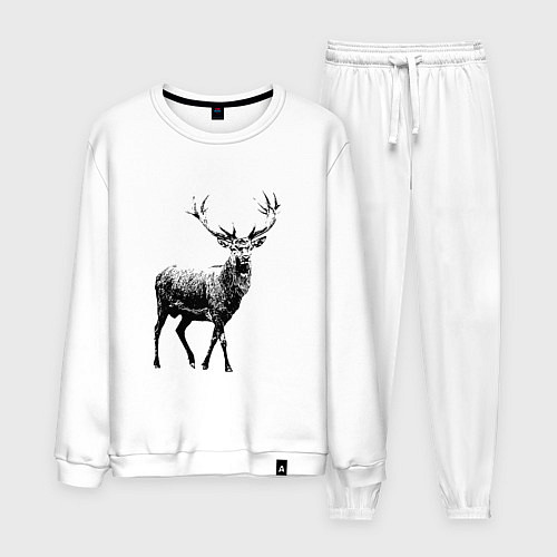 Мужской костюм Черный олень Black Deer / Белый – фото 1